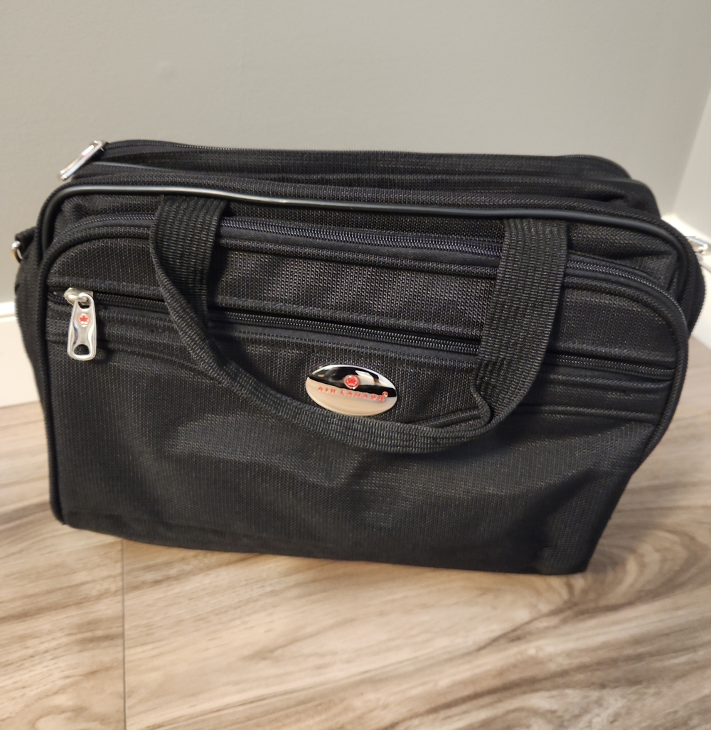 Air Canada Travel Organizer Bag with Front Zip and Carry Handles